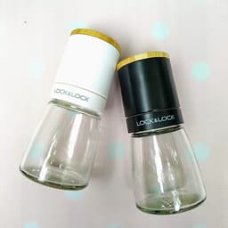 Lọ xay tiêu cầm tay Lock&Lock CKO115 140ml  -  Hàng chính hãng - Lọ bằng thủy tinh, lưỡi dao bằng sứ xay nhuyễn tốt, nắp bằng gỗ sồi, tiện dụng, dễ sử dụng