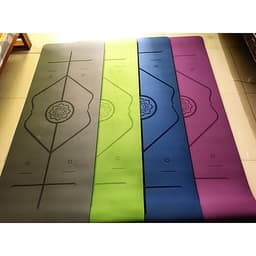 Thảm tập yoga định tuyến 6mm TPE  kèm túi đựng