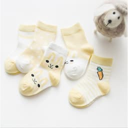 Set 5 đôi tất vớ trẻ em (size cho bé từ 0-6 tuổi)