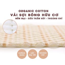 Tấm lót chống thấm cho bé Organic Good Cotton Babyup. Miếng lót chống thấm 4 lớp, mềm mại, thoáng khí, siêu thấm hút, có thể giặt, an toàn cho bé