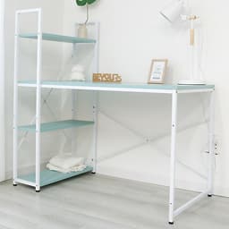 Bàn Làm Việc BEYOURs Neuly Table Gỗ Chân Sắt Phối Kệ Sách Đa Năng