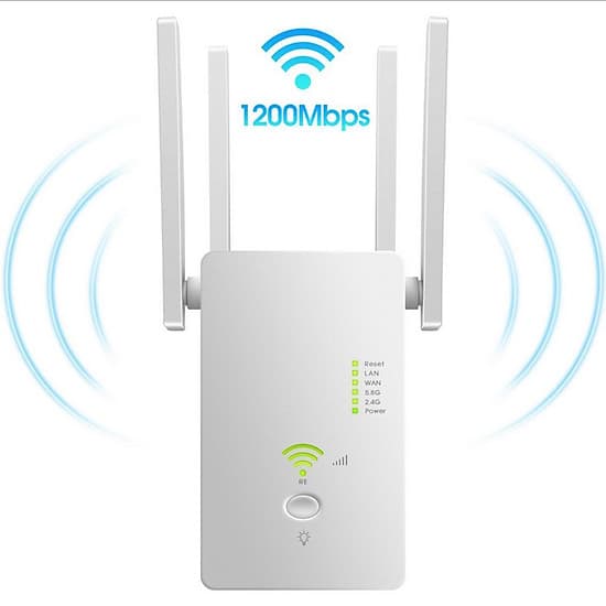1200Mbps Wifi Repeater 802.11 AP Router Extender Signal Booster Range