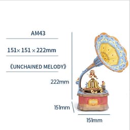 Đồ chơi lắp ráp gỗ 3D Mô hình Hộp nhạc Music Box AM41-AM45