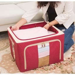Túi Đựng Chăn Màn (Được Chọn Màu) - Hộp Đựng Quần Áo Khung Sắt Gấp Gọn miDoctor - Tủ Vải Chăn Màn Tiện Lợi