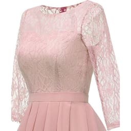 Đầm Dự Tiệc Tay Lở Phối Ren Thanh Lịch