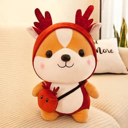 Thú Bông Chó Shiba Hóa Trang Cosplay Ngộ Nghĩnh 25cm Quà Tặng Siêu Dễ Thương