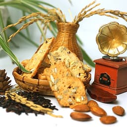 Bánh Biscotti ăn kiêng GUfoods (Vị hạt mix) - Lành mạnh, bổ dưỡng, phù hợp eat clean