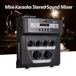 Bàn Trộn Âm Karaoke Mini Muslady MF-8 2 Điểm Cắm Mic Hỗ Trợ Chức Năng Ghi Âm MP3 
