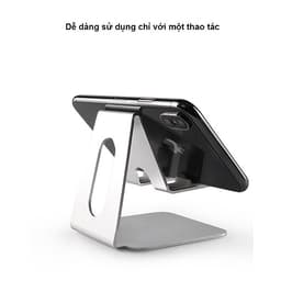 Giá Đỡ Để Bàn Điện Thoại Di Động, Máy Tính Bảng, Ipad Hợp Kim Nhôm Cao Cấp Có Thể Điều Chỉnh Góc Nghiêng. Hàng Chính Hãng Tamayoko FS088