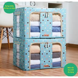Túi Đựng Chăn Màn (Được Chọn Màu) - Hộp Đựng Quần Áo Khung Sắt Gấp Gọn miDoctor - Tủ Vải Chăn Màn Tiện Lợi