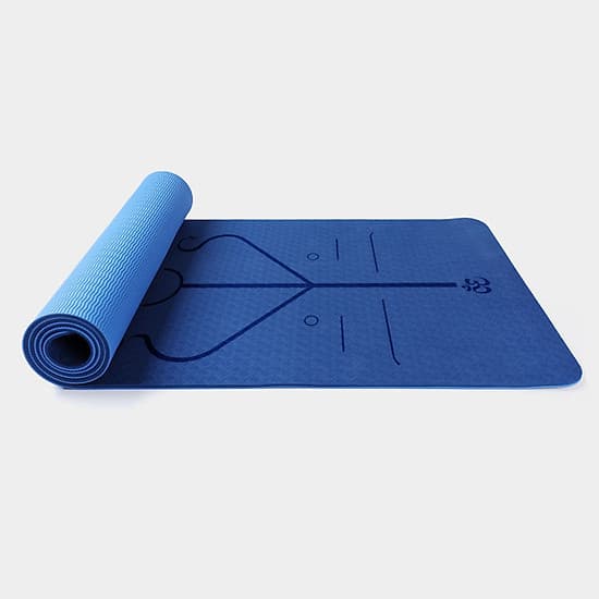 Thảm tập yoga định tuyến cao cấp DOPI DP1102-2 Chất liệu TPE siêu bám