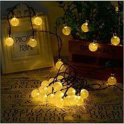 Dây Đèn Trang Trí 8M - 40 Bóng Tròn Bọt Khí Độc Đáo Trang Trí Noel , Lễ , Tết 