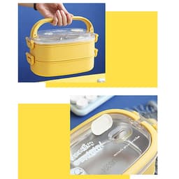 Hộp Cơm Giữ Nhiệt INOX304 Hiện Đại Kèm Hộp Đựng Canh Soup