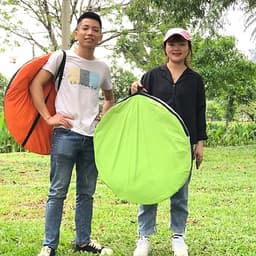 Lều cắm trại 4 người tự bung chống thấm kích thước 200 x 200 x 120cm nặng 1.7kg, liều cắm trại 2 cửa mini dùng để đi du lịch dã ngoại câu cá tiện lợi - [TẶNG ĐÈN PIN LED DÃ NGOẠI ĐA NĂNG]