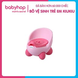 Bô vệ sinh trẻ em Kiu Kiu Babyhop cho bé từ 6 tháng đến 5 tuổi chống trơn trượt có chỗ dựa và khay