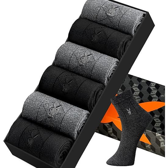 Hộp 6 Đôi Tất Nam Thoáng Khí Playboy