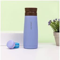 Bình Giữ Nhiệt Lock&Lock Macaron 450ml LHC4230 - Hàng Chính Hãng, Chất Liệu Thép Không Gỉ, Có Lưới Lọc Trà Tiện Dụng Kèm Ống Hút Inox 304