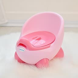 Bô vệ sinh trẻ em Kiu Kiu Babyhop cho bé từ 6 tháng đến 5 tuổi chống trơn trượt có chỗ dựa và khay