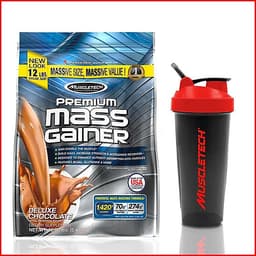Sữa tăng cân nhanh Premium Mass Gainer 12lbs (5,4kg) - Bao bì mới - Hàng chính hãng Muscletech USA - Kèm quà tặng