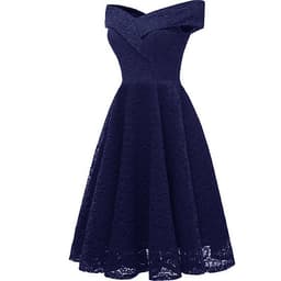 Váy Ren Dự Tiệc Nữ Hở Vai Phong Cách Cổ Điển