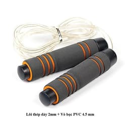 Dây nhảy thể dục TS-02, dây tập 2 lớp dày 4.5mm bền nhẹ cao cấp - POKI