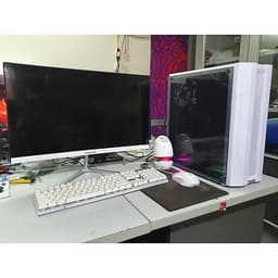  Bộ máy tính màn hình CONG 24 inch linh kiện mới full box dùng văn phòng, học tập, chơi game (Sản phẩm trọn bộ đã cài đặt win, office, quý khách cắm điện là dùng...)