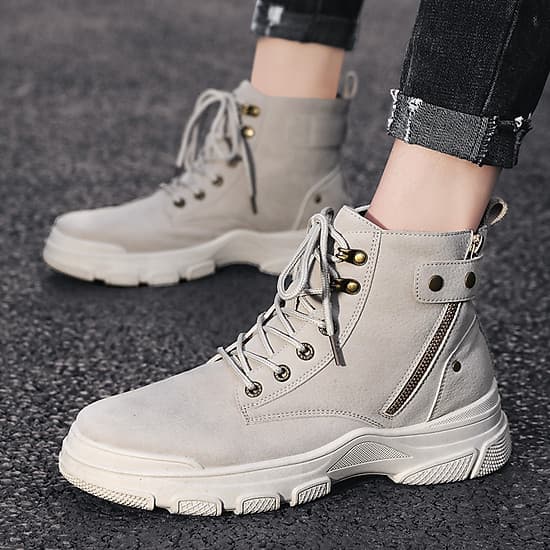 Giày Nam  Giày Sneaker Thể Thao Nam Cổ Cao Phong Cách Hàn Quốc G33