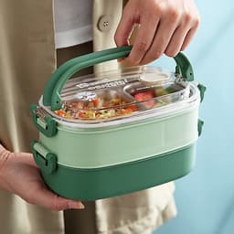 Hộp Cơm Giữ Nhiệt INOX304 Hiện Đại Kèm Hộp Đựng Canh Soup