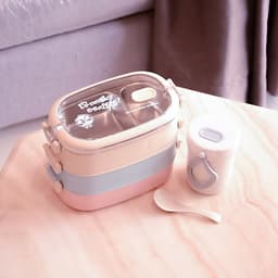 Hộp Cơm Giữ Nhiệt INOX304 Hiện Đại Kèm Hộp Đựng Canh Soup