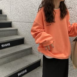 Áo Sweater Mỏng Cổ Tròn Thêu Chữ Thời Trang Cho Nữ