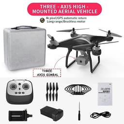 Máy bay Flycam L5 PRO, Camera 4K, Gimbal chống rung 3 trục, Truyền ảnh trực tiếp về điện thoại - Hàng Chính Hãng