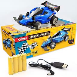 Xe Đua F1 Duka Điều Khiển Từ Xa, Có Ánh Sáng Kèm Pin Và Sạc USB
