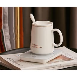 Ly uống nước cafe giữ nóng nhiệt độ, ly đun nước văn phòng, cốc gia nhiệt giữ nóng