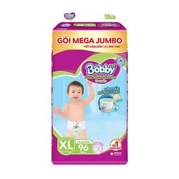 Tã quần Bobby có đệm lưng thấm mồ hôi đủ size M124/L108/XL96/XXL88