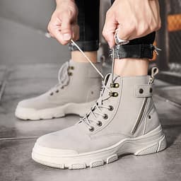 Giày Nam  Giày Sneaker Thể Thao Nam Cổ Cao Phong Cách Hàn Quốc G33