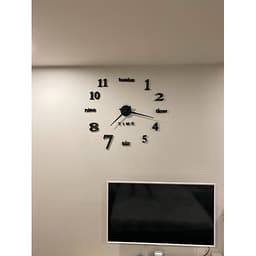 Đồng Hồ Treo Tường Dán Tường 3D Chính Hãng Shouse loại lớn bằng Xốp và Meka cao cấp trang trí nghệ thuật đẹp  treo phòng khách, phòng ngủ
