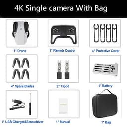 Flycam mini Pro 4K, gấp gọn truyền ảnh trực tiếp về điện thoại - Hàng chính hãng