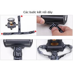 Đèn pin đội đầu siêu sáng Hewolf hàng chính hãng
