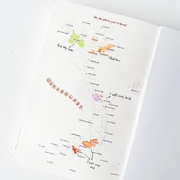 Sổ tay Planner 2021 Crabit Notebuck - Sổ Kế hoạch 2021 Bìa cứng - Lịch năm, tháng, tuần, trang dot, bản đồ Việt Nam