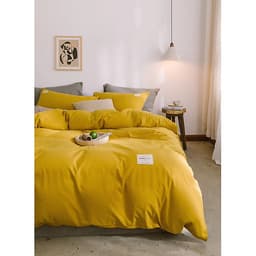 Bộ 4 món chăn ga gối cotton Tici cao cấp TC45 hàng đẹp (set gồm 1 ga, 1 chăn có khóa lồng được ruột, 2 vỏ gối)