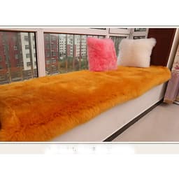 Thảm Len Lông Mịn Nhân Tạo Trải Sàn, Đệm Ghế 40x90cm
