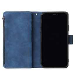 For iPhone 11 iPhone 11 pro iPhone 11 pro max PU Leather Side Magnetic Buckle Multi-card Bracket Full Protective Case with Zipper Wallet Style:iPhone 11 Pro