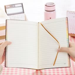 Tập Ghi Chép Deli 25K112 3183 Bìa Da Và Giấy Cầu Vồng