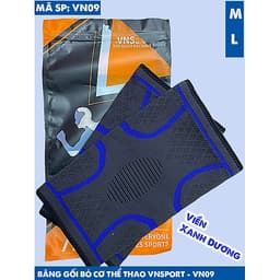 Băng Bảo Vệ Đầu Gối Bó Cơ VN09, Băng Gối Thể Thao Cao Cấp VNS ( 1 Cặp )