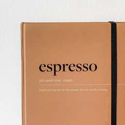 Sổ tay Crabit Notebuck Coffeeine - Espresso ruột  Dotgrid 180 trang (14.5 x 20.8 cm) 