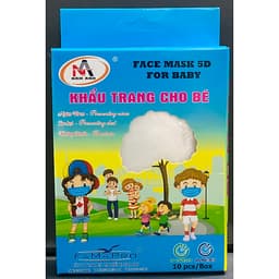 Khẩu Trang Y Tế 5D Trẻ Em Nam Anh - Hộp 10 cái