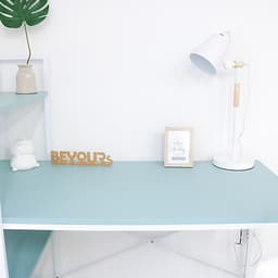 Bàn Làm Việc BEYOURs Neuly Table Gỗ Chân Sắt Phối Kệ Sách Đa Năng