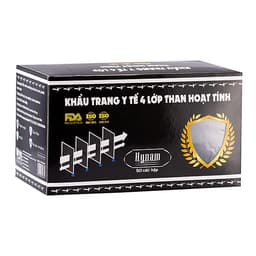 Khẩu trang y tế 4 lớp Hynam - Than hoạt tính - (50 cái/ hộp)