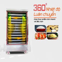 Tủ Hấp Giò Chả Bằng Điện 6 Khay NEWSUN Việt Nam Chính Hãng
