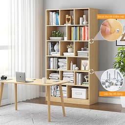 Kệ Sách Để Sàn Gỗ Chống Ẩm Cao Cấp SIB Decor (178 x 80 x 24cm)